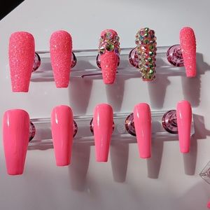Hey Barbie | Pink Press On Nails | by Instant Detailz